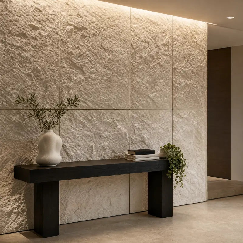 Strata Textured Faux Stone Wall Panel