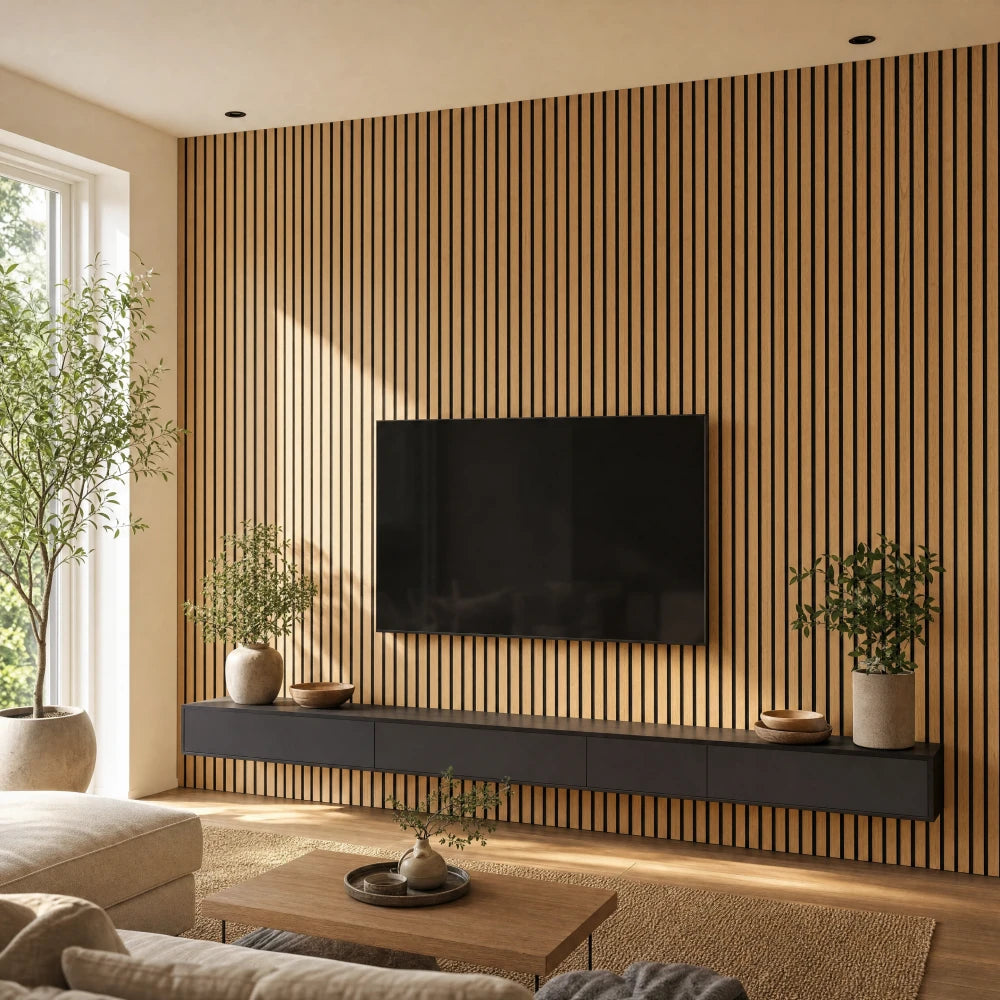 Acoustic Wood Slat Wall Panels