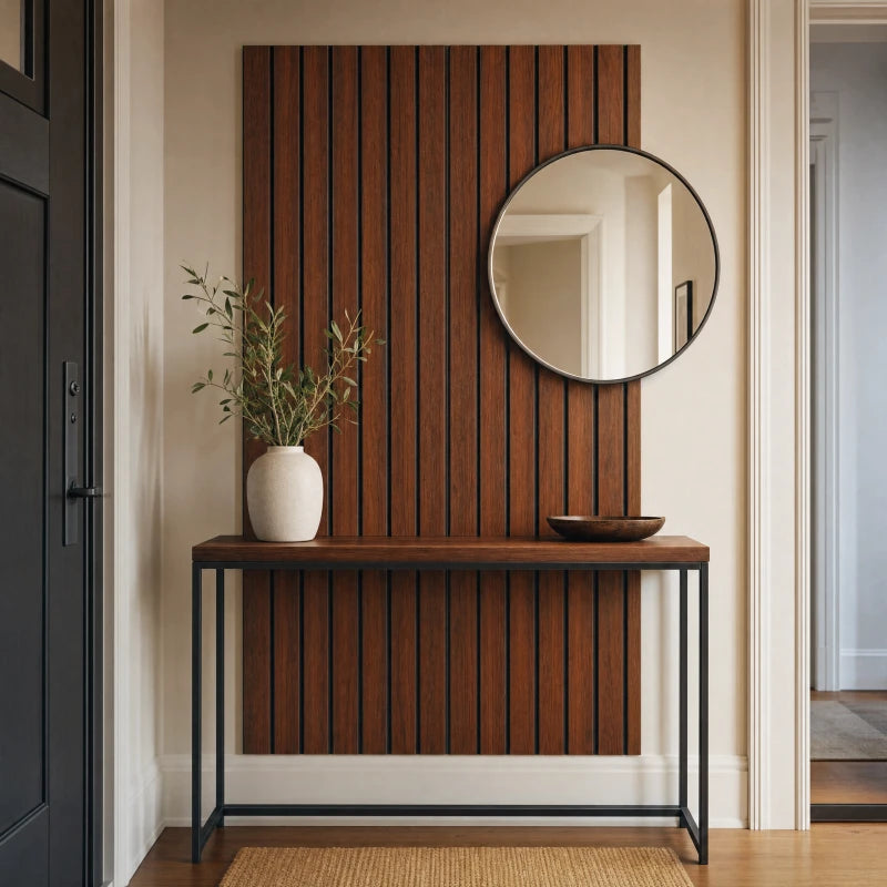 Peel & Stick Acoustic Wood Wall Tile
