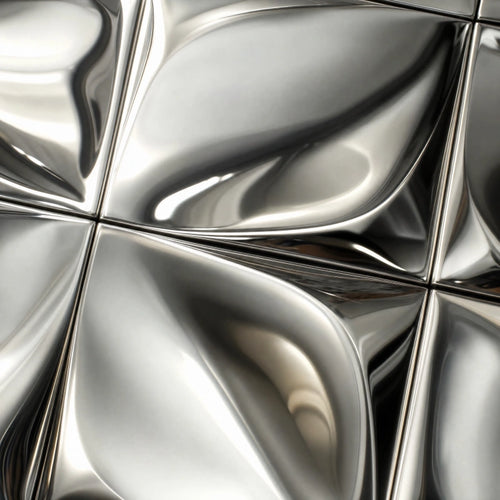 3D Mirror Stainless Steel Mosaic Panel