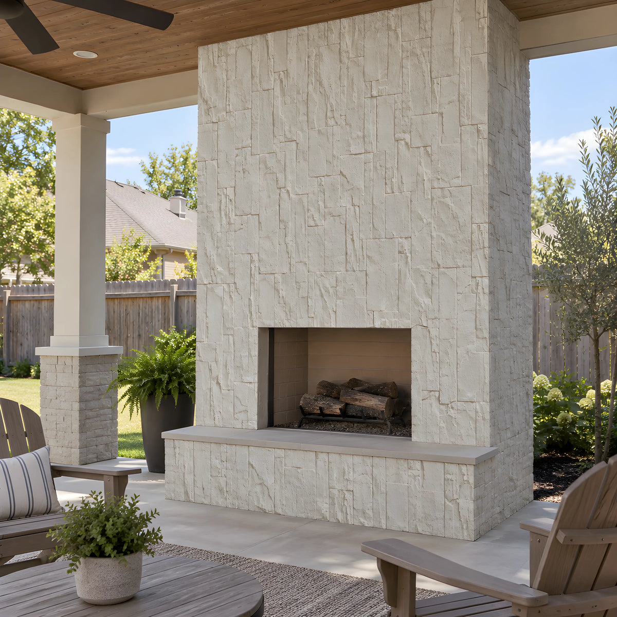 Stacked Ledgestone Flexible Wall Panel