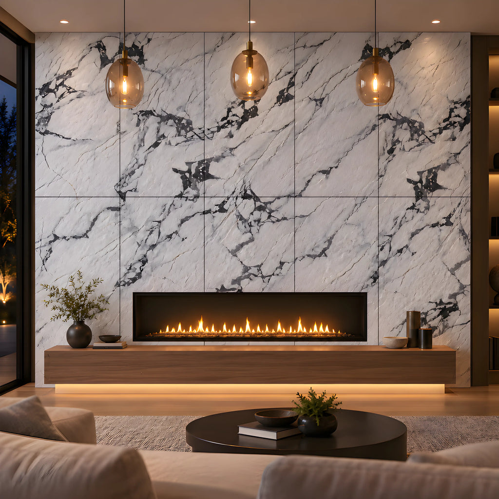 Marble-Look Flexible Stone Veneer