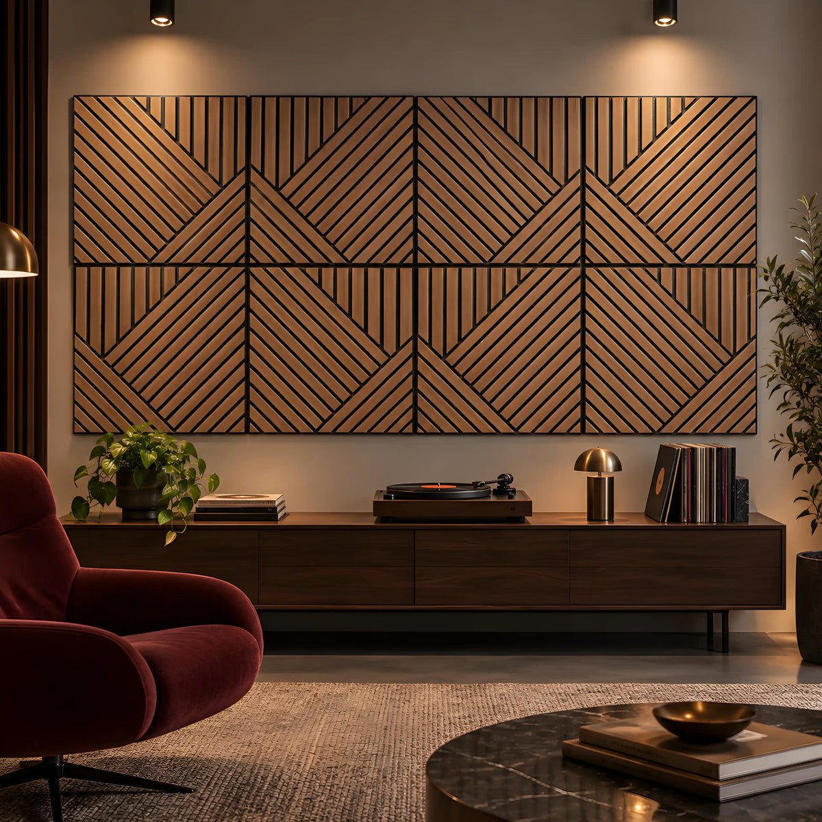 Embossed Textured Acoustic Wall Panel