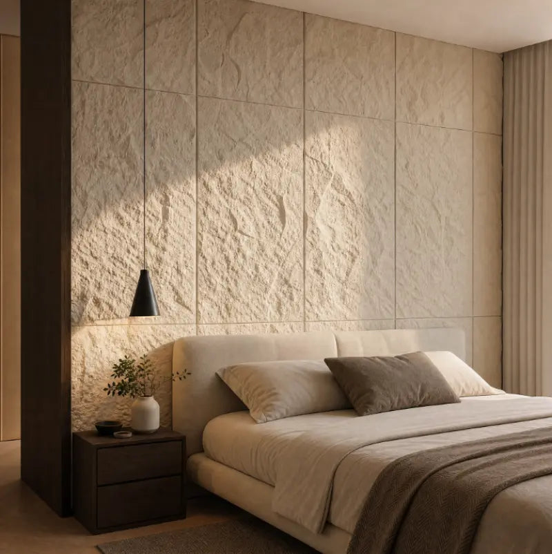 Strata Textured Faux Stone Wall Panel